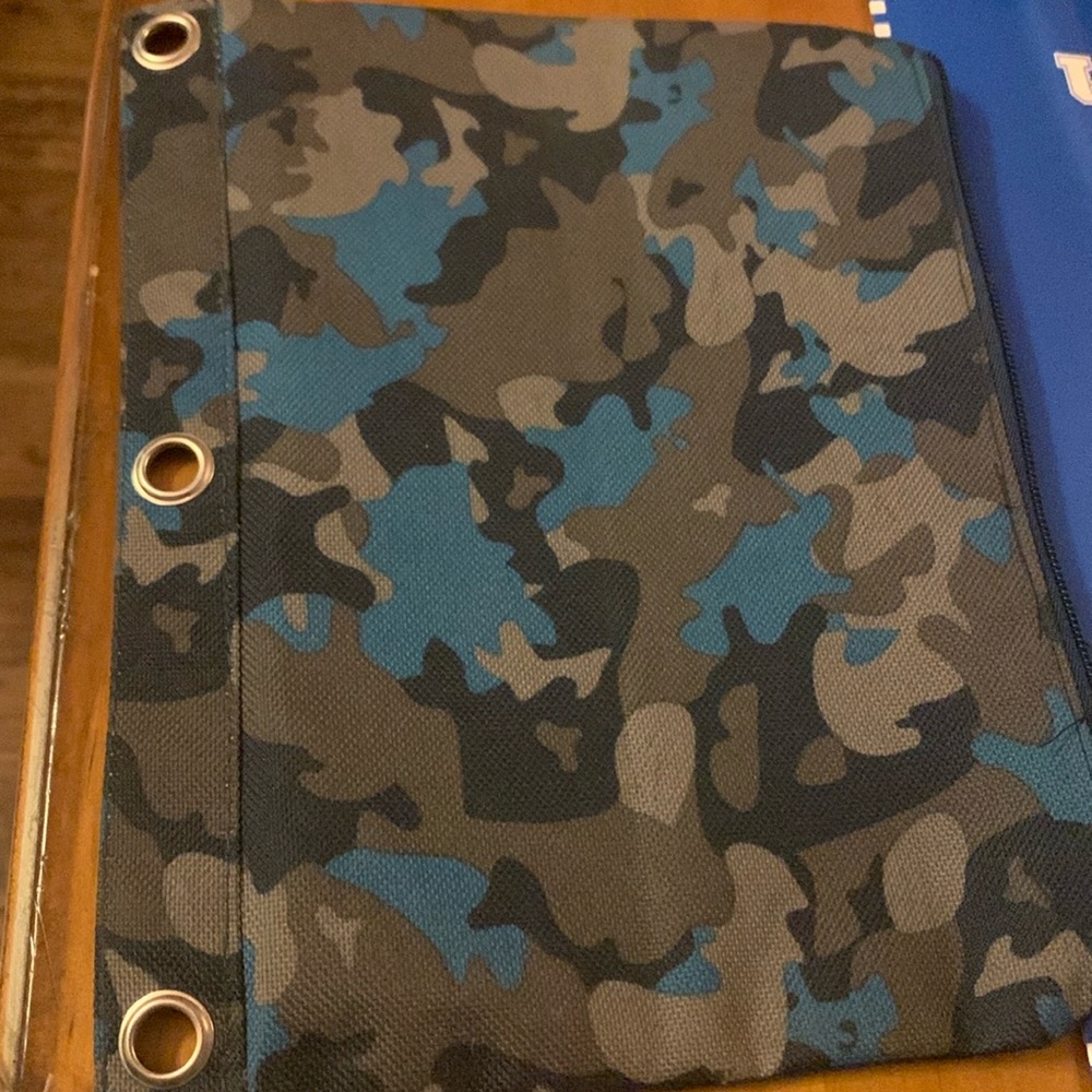 Camo pencil pouch/accessory bag